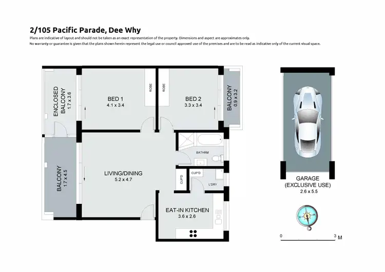 Floorplan of Homely apartment listing, 2/105 Pacific Parade, Dee Why NSW 2099