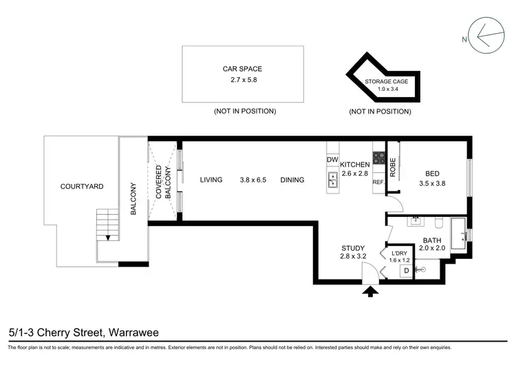 Floorplan of Homely apartment listing, 5/1-3 Cherry Street, Warrawee NSW 2074
