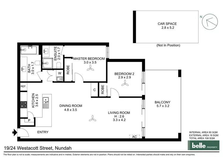 Floorplan of Homely apartment listing, 19/24 Westacott Street, Nundah QLD 4012