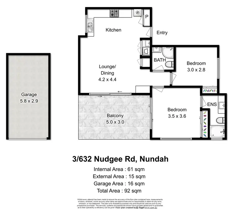 Floorplan of Homely apartment listing, 3/632 Nudgee Road, Nundah QLD 4012