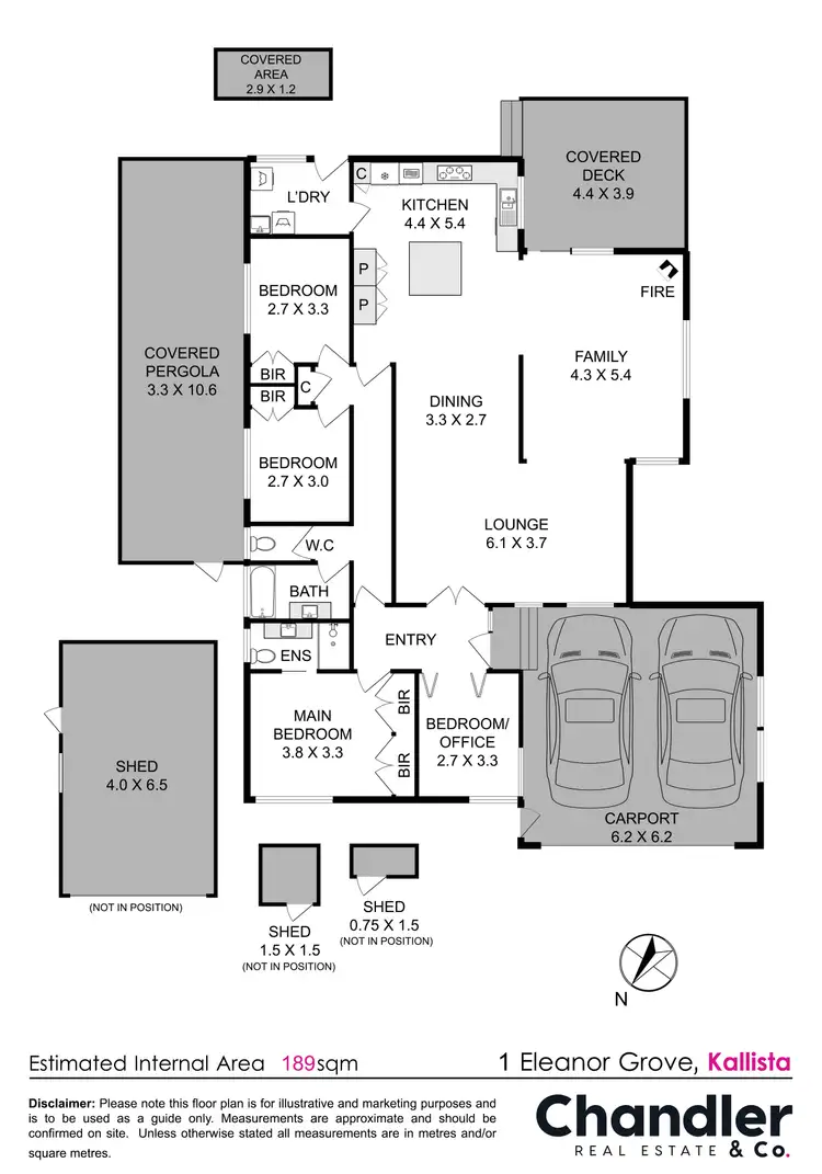 Floorplan of Homely house listing, 1 Eleanor Grove, Kallista VIC 3791