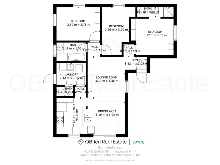 Floorplan of Homely house listing, 8B Harrison Street, Wangaratta VIC 3677