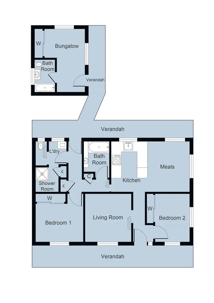 Floorplan of Homely house listing, 3 Daly Street, Maryborough VIC 3465