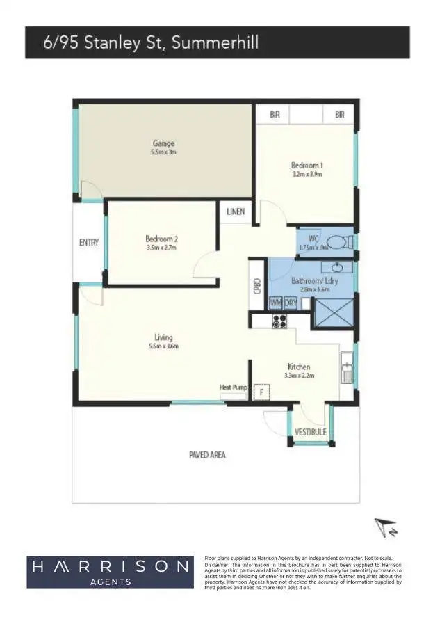 Floorplan of Homely unit listing, 6/95 Stanley Street, Summerhill TAS 7250