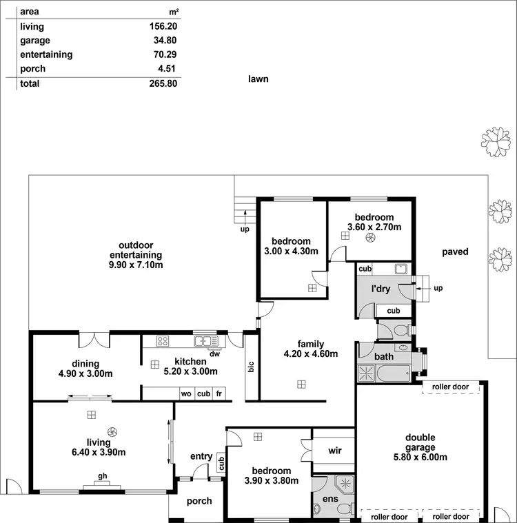 Floorplan of Homely house listing, 13 Birksgate Drive, Urrbrae SA 5064