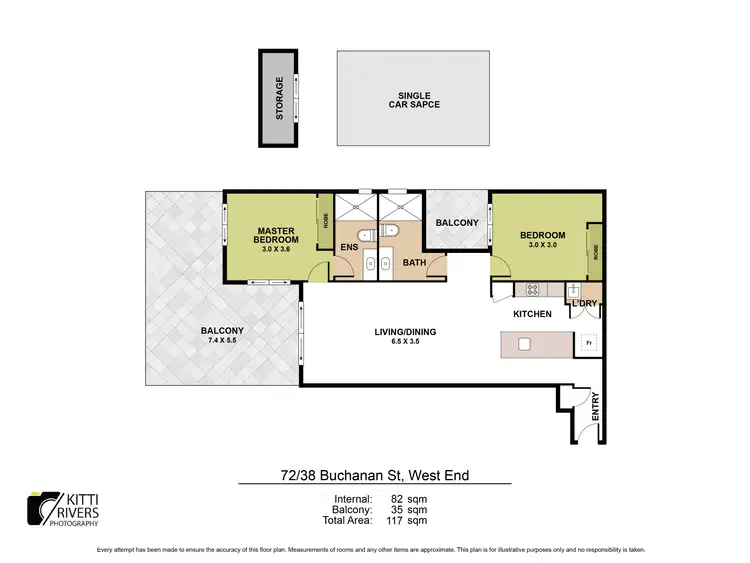 Floorplan of Homely apartment listing, 72/38 Buchanan Street, West End QLD 4101