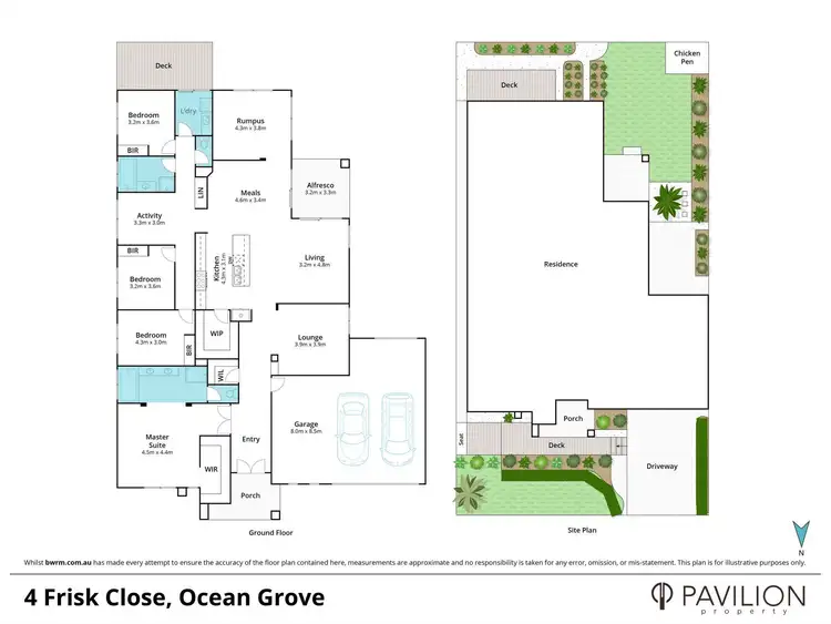 Floorplan of Homely house listing, 4 Frisk Close, Ocean Grove VIC 3226