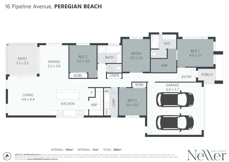 Floorplan of Homely house listing, 16 Pipeline Avenue, Peregian Beach QLD 4573