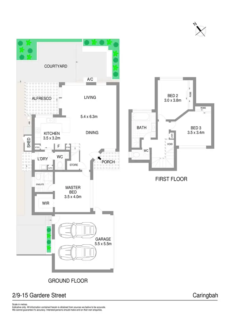 Floorplan of Homely townhouse listing, 2/9-15 Gardere Street, Caringbah NSW 2229