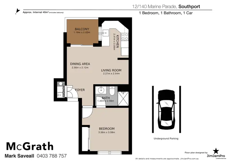 Floorplan of Homely house listing, 12/140 Marine Parade, Southport QLD 4215