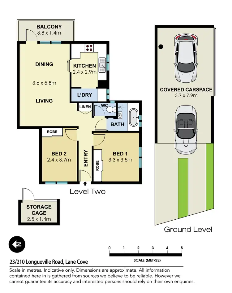 Floorplan of Homely apartment listing, 23/210 Longueville Road, Lane Cove NSW 2066
