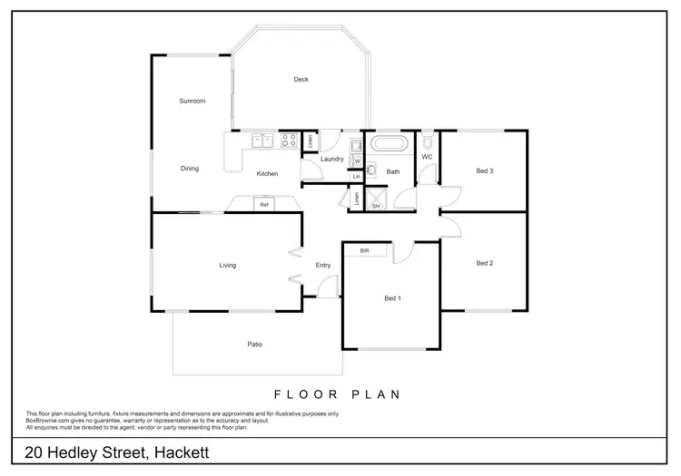 Floorplan of Homely house listing, 20 Hedley Street, Hackett ACT 2602