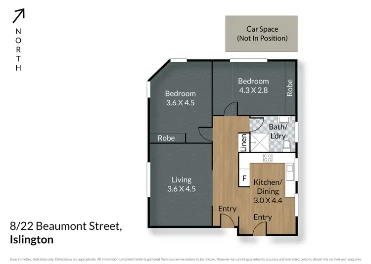 Floorplan of Homely apartment listing, 8/22 Beaumont Street, Islington NSW 2296