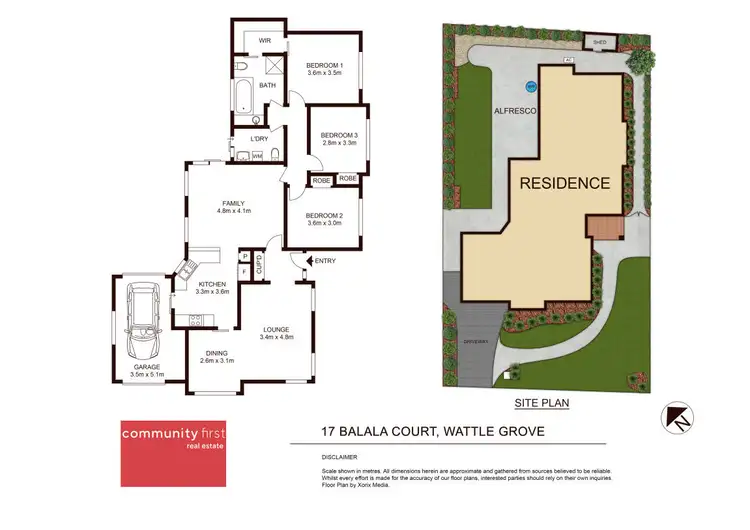 Floorplan of Homely house listing, 17 Balala Court, Wattle Grove NSW 2173