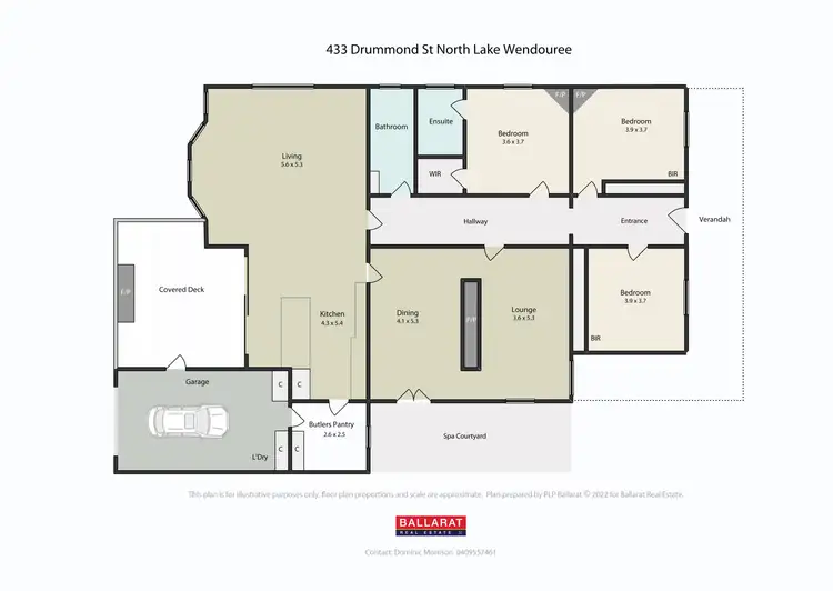 Floorplan of Homely house listing, 433 Drummond Street North, Lake Wendouree VIC 3350