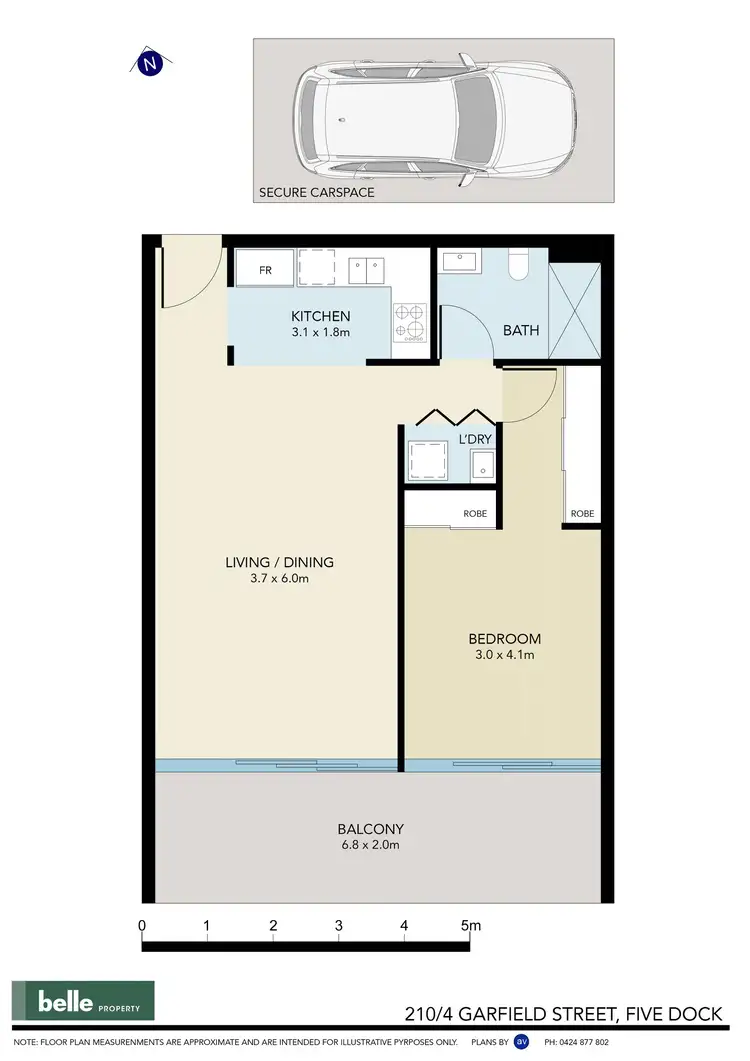 Floorplan of Homely apartment listing, 210/4-12 Garfield Street, Five Dock NSW 2046