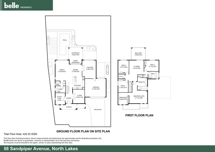 Floorplan of Homely house listing, 58 Sandpiper Avenue, North Lakes QLD 4509