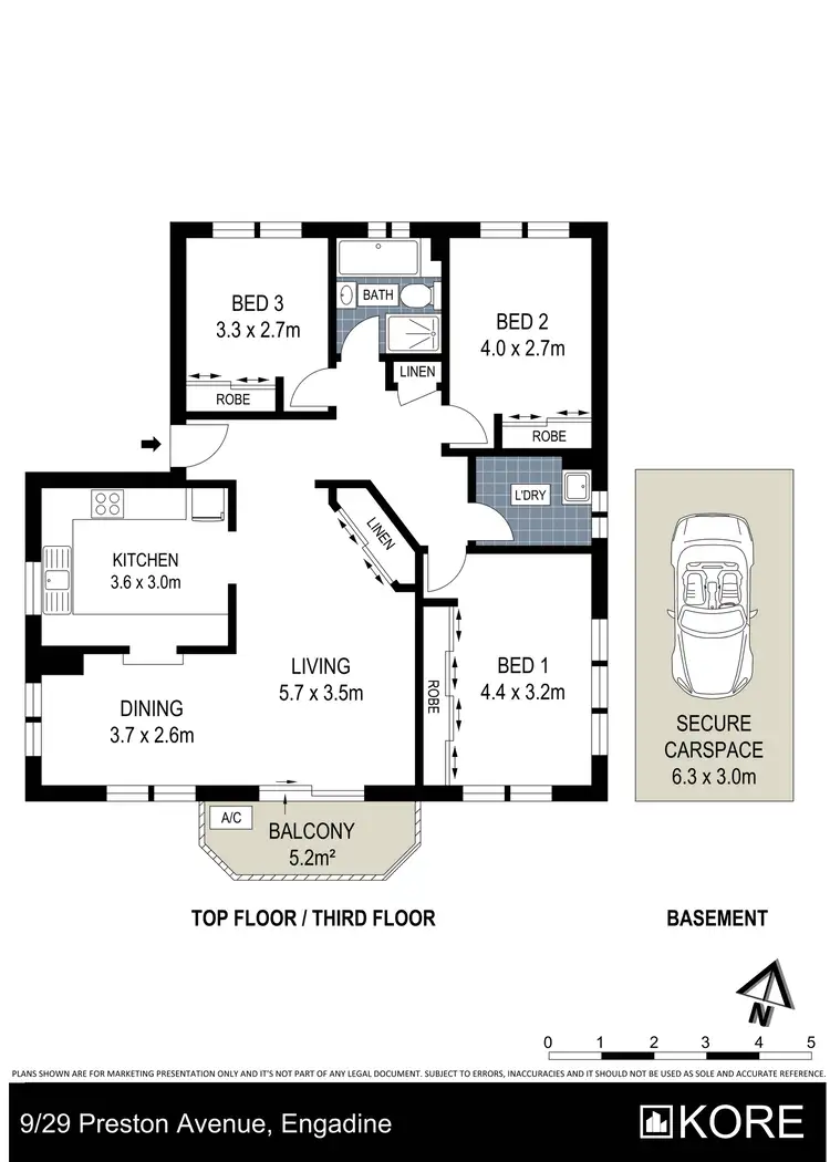 Floorplan of Homely apartment listing, 9/29-35 Preston Avenue, Engadine NSW 2233