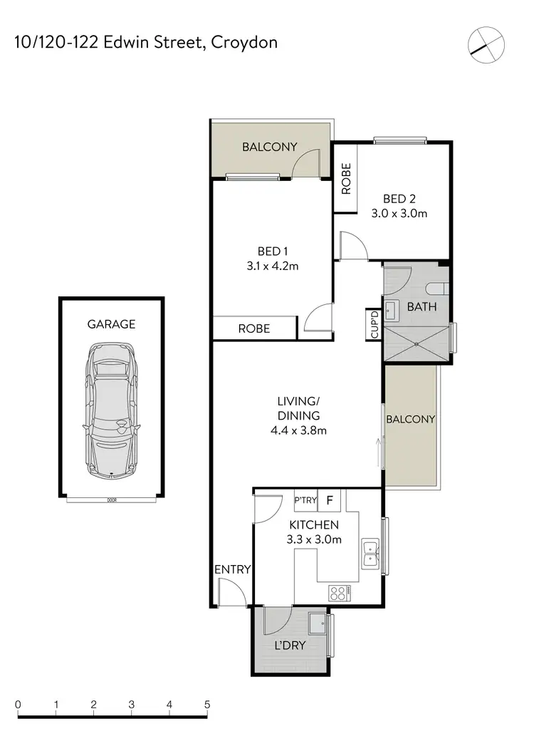 Floorplan of Homely unit listing, 10/120-122 Edwin Street, Croydon NSW 2132