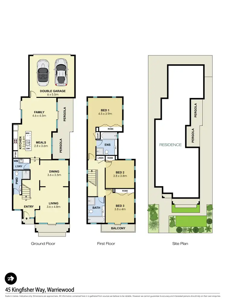 Floorplan of Homely house listing, 45 Kingfisher Way, Warriewood NSW 2102