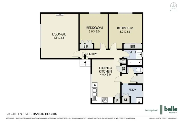 Floorplan of Homely house listing, 12B Griffen Street, Hamlyn Heights VIC 3215