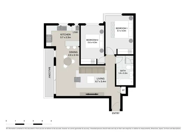 Floorplan of Homely apartment listing, 1D/8 Bligh Place, Randwick NSW 2031