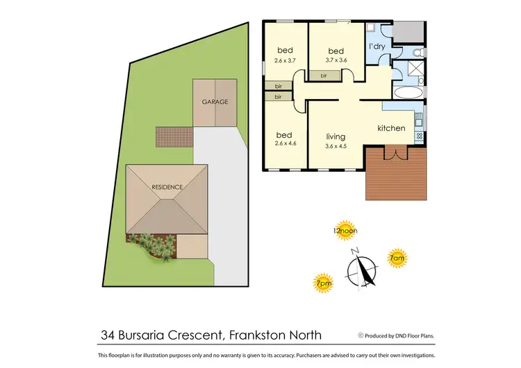 Floorplan of Homely house listing, 34 Bursaria Crescent, Frankston North VIC 3200