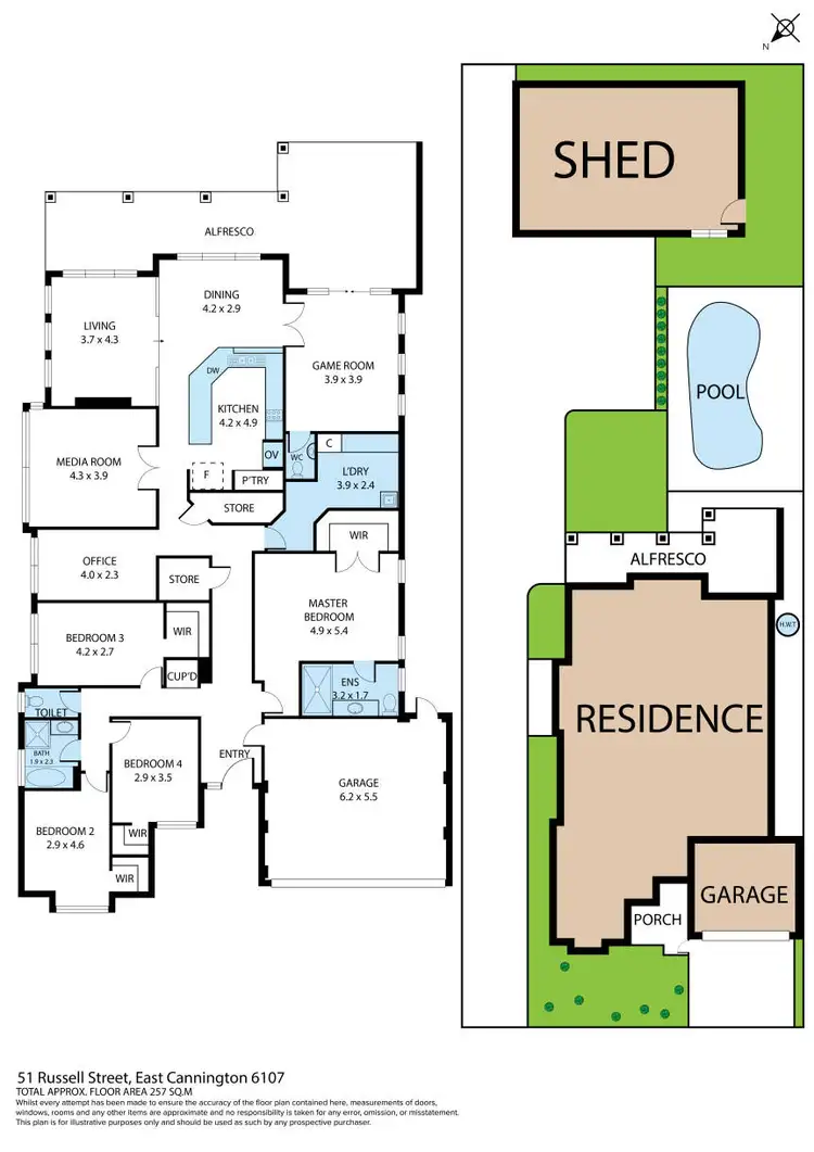 Floorplan of Homely house listing, 51 Russell Street, East Cannington WA 6107