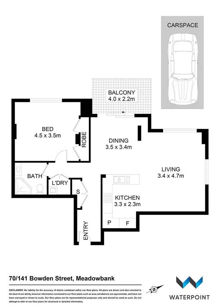 Floorplan of Homely apartment listing, 70/141 Bowden Street, Meadowbank NSW 2114