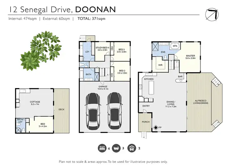 Floorplan of Homely house listing, 12 Senegal Rise, Doonan QLD 4562