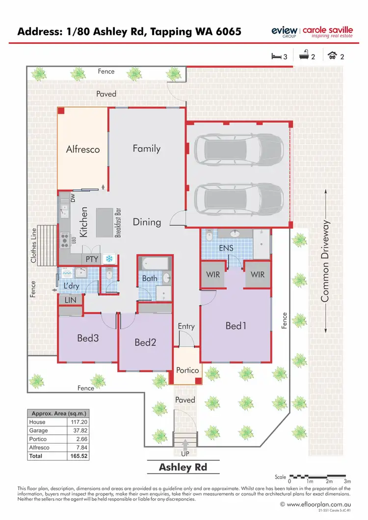 Floorplan of Homely unit listing, 1/80 Ashley Road, Tapping WA 6065