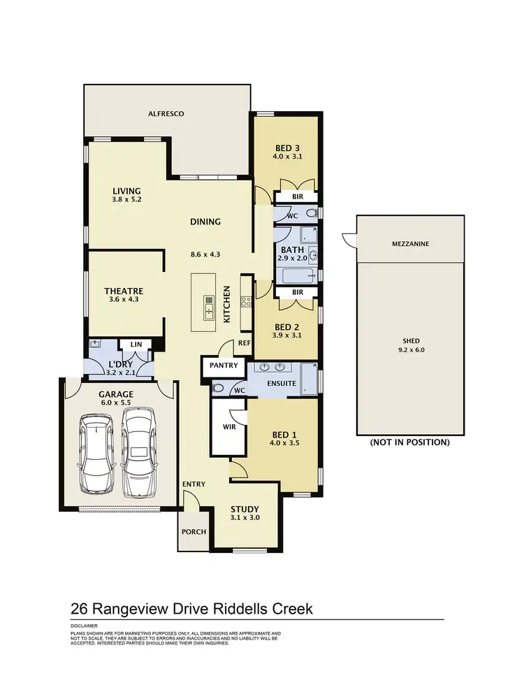 Floorplan of Homely house listing, 26 Rangeview Drive, Riddells Creek VIC 3431