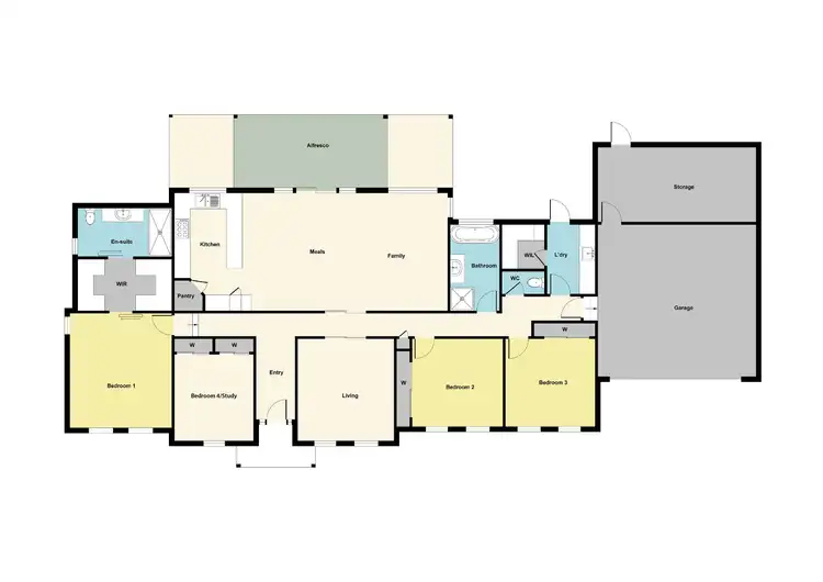 Floorplan of Homely house listing, 612 Scott Street, Buninyong VIC 3357