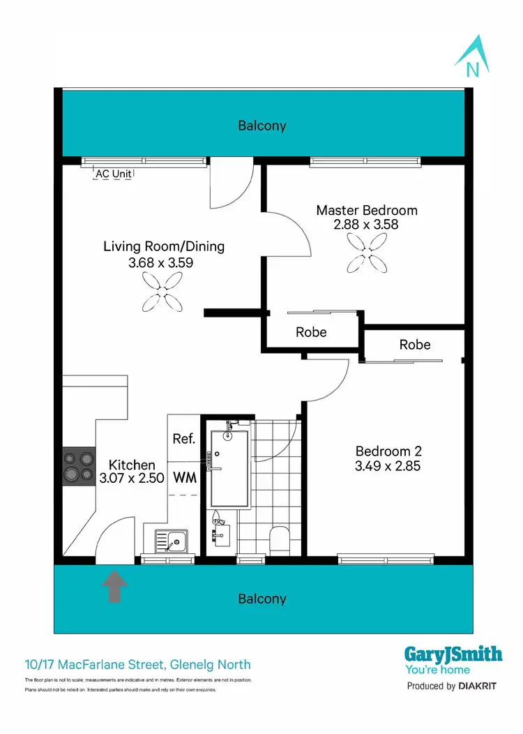Floorplan of Homely unit listing, 10/17 MacFarlane Street, Glenelg North SA 5045
