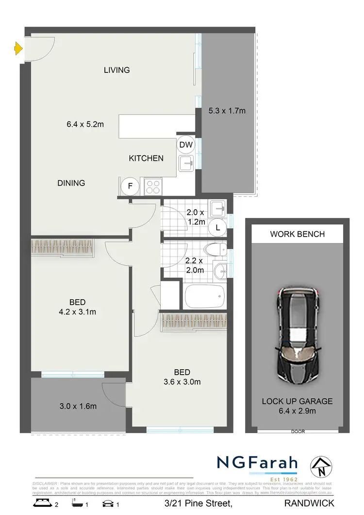 Floorplan of Homely apartment listing, 3/21 Pine Street, Randwick NSW 2031