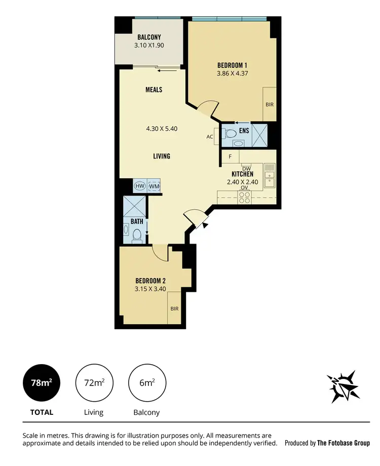 Floorplan of Homely apartment listing, 127/65 King William Street, Adelaide SA 5000