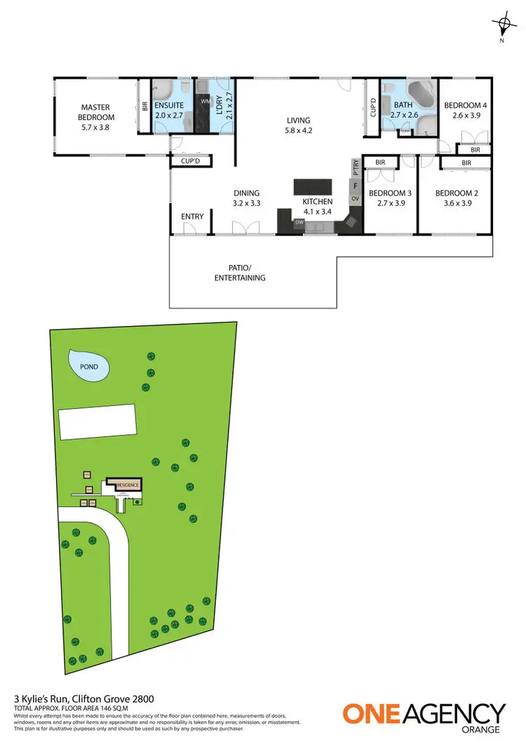 Floorplan of Homely house listing, 3 Kileys Run, Orange NSW 2800