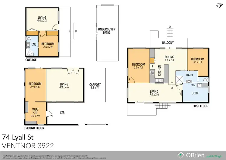 Floorplan of Homely house listing, 74 Lyall Street, Ventnor VIC 3922