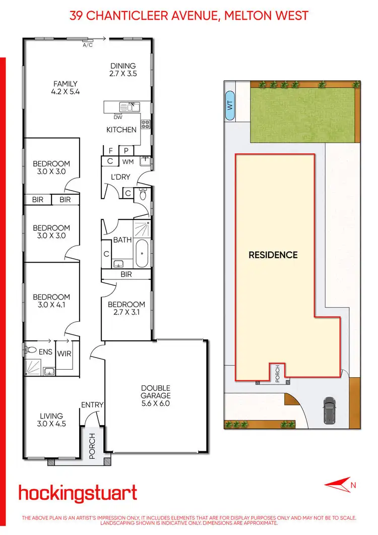Floorplan of Homely house listing, 39 Chanticleer Avenue, Harkness VIC 3337