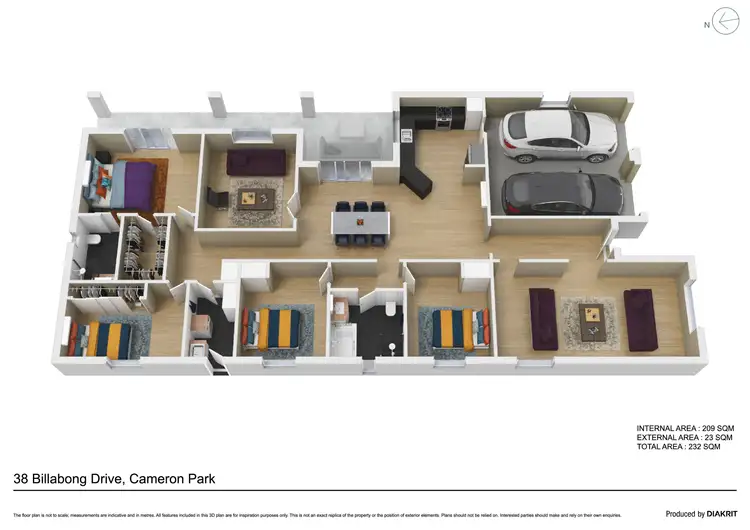 Floorplan of Homely house listing, 38 Billabong Drive, Cameron Park NSW 2285