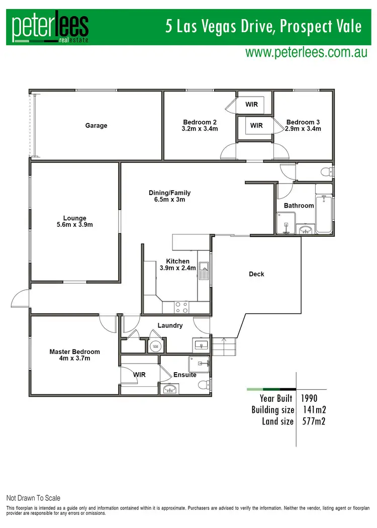Floorplan of Homely house listing, 5 Las Vegas Drive, Prospect Vale TAS 7250
