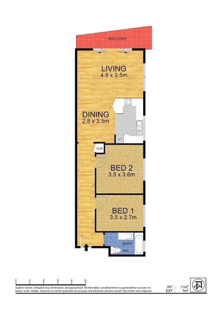 Floorplan of Homely unit listing, 2/169 Ocean Street, Narrabeen NSW 2101