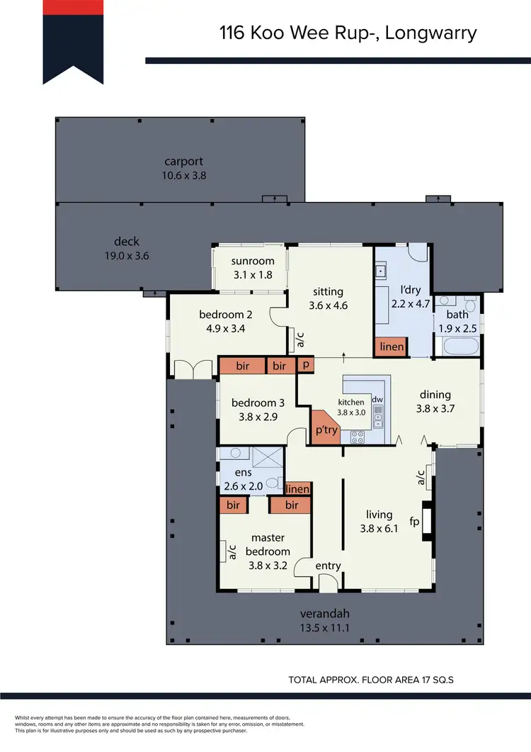 Floorplan of Homely house listing, 116 Koo Wee Rup-Longwarry Road, Longwarry VIC 3816
