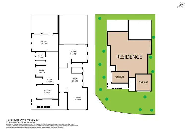 Floorplan of Homely house listing, 16 Rosewall Drive, Menai NSW 2234