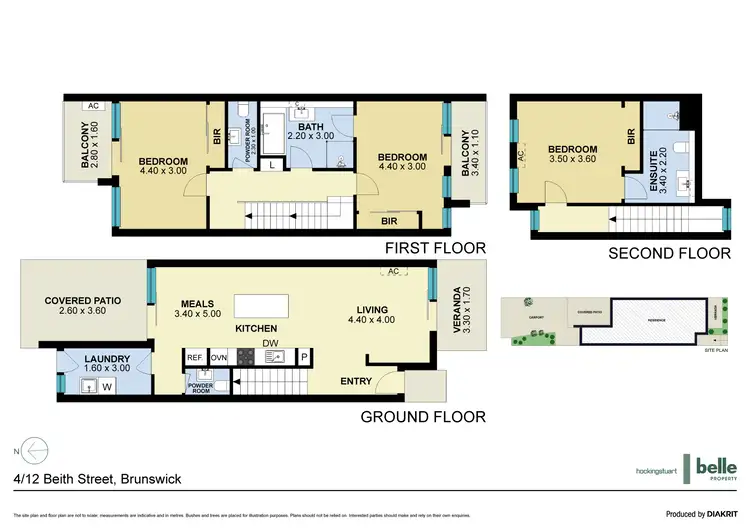 Floorplan of Homely townhouse listing, 4/12 Beith Street, Brunswick VIC 3056