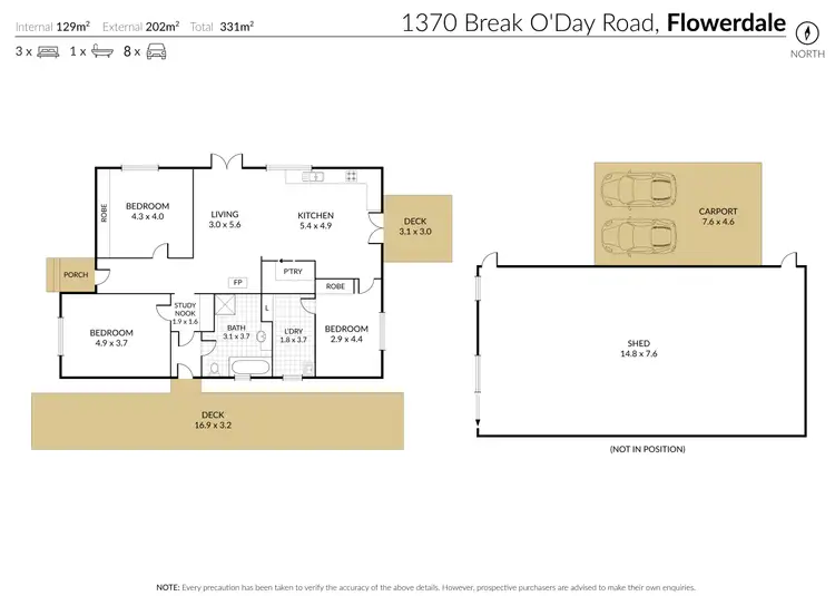 Floorplan of Homely house listing, 1370 Break O'day Road, Flowerdale VIC 3717