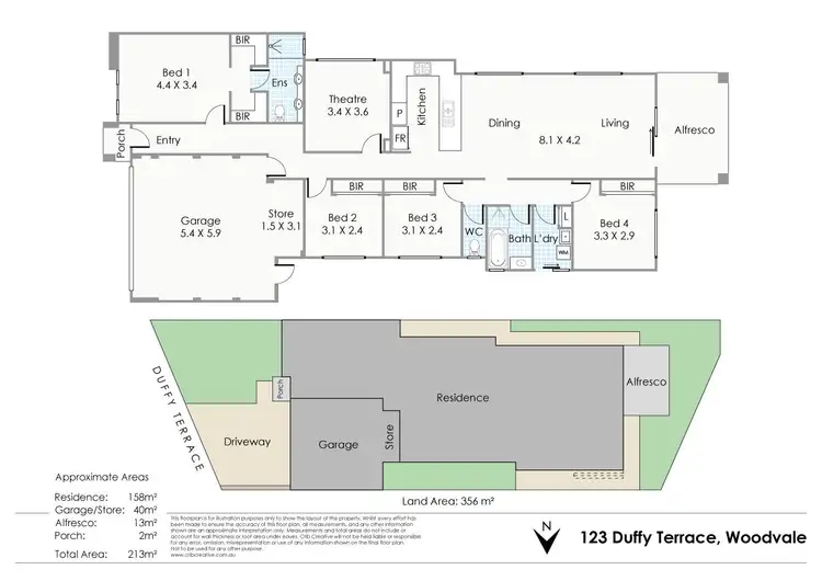 Floorplan of Homely house listing, 123 Duffy Terrace, Woodvale WA 6026