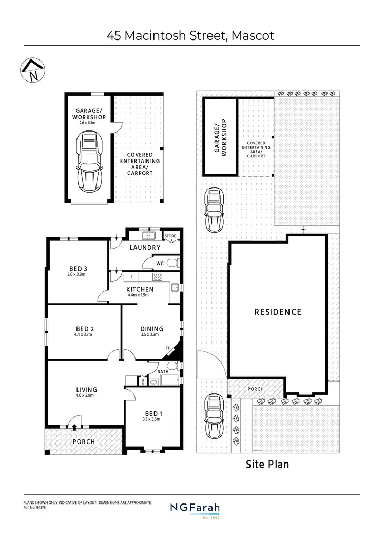 Floorplan of Homely house listing, 45 Macintosh Street, Mascot NSW 2020
