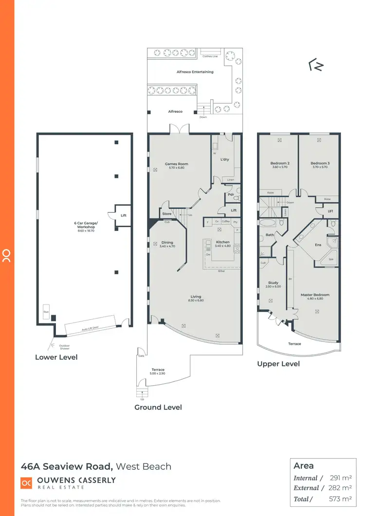 Floorplan of Homely house listing, 46A Seaview Road, West Beach SA 5024