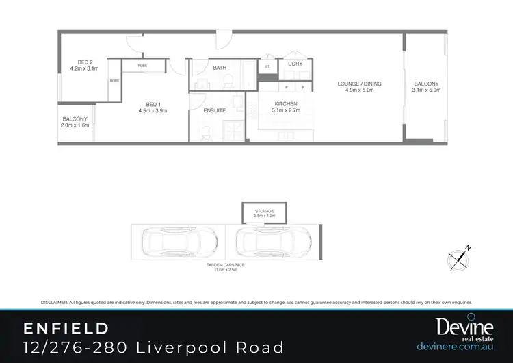 Floorplan of Homely apartment listing, 12/276-280 Liverpool Road, Enfield NSW 2136